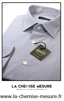 LA CHEMISE MESURE, marque de fabrication et conception de chemise sur mesure, service à domicile de prise de mesure